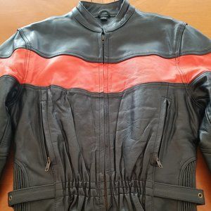 Allstate Leather Vented Motorcycle Riding Jacket